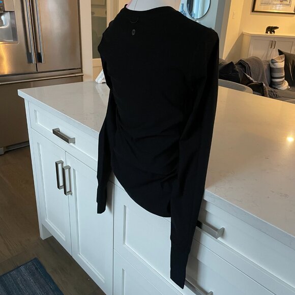 Eddie Bauer LS Shoreline Rashguard 1/4 Zip UPF 50 Sun Protection Top Black Sz S - Picture 9 of 14